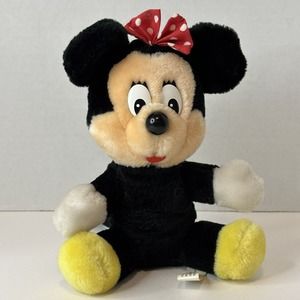 Disneyland Walt Disney World Minnie Mouse 7" Stuffed Animal Plush w/Red Bow